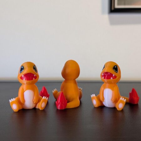 Chibi Charmander mini | 3D Printed Charmander | Pokemon Figurine | Pokemon Gift | Pokemon Decor | Charmander collatable | Pokemon starter