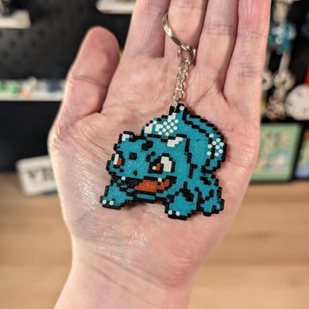 Pokémon Bulbasaur Keychain - 5 cm Multicolor PLA - Cute Grass-Type Starter Accessory for Keys, Backpacks & Gifts - Eco-Friendly Handmade