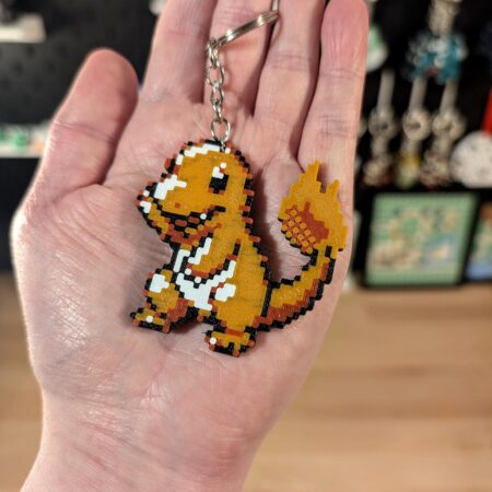 Pokémon Charmander Keychain - 5cm Cute Multicolor PLA Figurine | Eco-Friendly Gift for Pokémon Lovers | Stylish Key Accessory