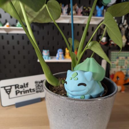 Sleeping Bulbasaur Figurine | Inspired by 101 Promo Pokémon Card | Cute Plant Buddy Decor for Desk, Shelf, or Garden | Pokémon Gift Idea