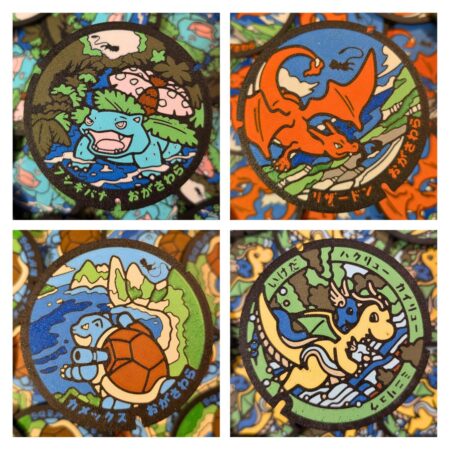 Pokémon Poké Lid Coaster Set 2 – Collector Coaster Pack Featuring Venusaur, Charizard, Blastoise & Dragonite Inspired Designs